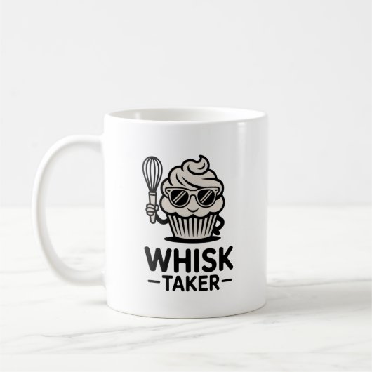 Whisk Taker Mug – Funny Baking Gift for Bold Cooks Kaffeetasse (Links)
