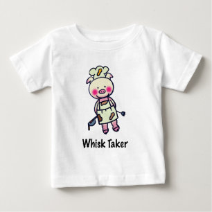 Whisk Taker Pig - Funny Koch Design Baby T-shirt