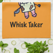 Whisk Taker Pig - Funny Koch Design Geschirrtuch (Gefaltet)