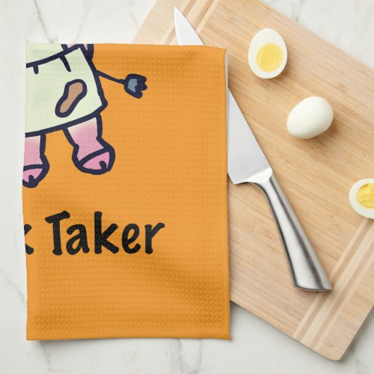 Whisk Taker Pig - Funny Koch Design Geschirrtuch (Viertel Falte)