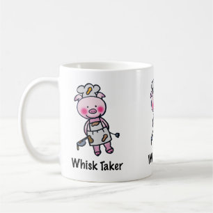 Whisk Taker Pig - Funny Koch Design Kaffeetasse