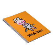 Whisk Taker Pig - Funny Koch Design Notizblock (Rechte Seite)