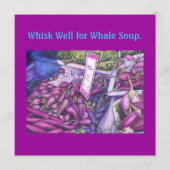 Whisk Well for Whale Soup Menükarte (Vorderseite)