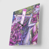 Whisk Well for Whale Soup Quadratische Wanduhr (Winkel)