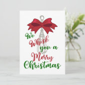 Whisk You Frohe Christmas Feiertagskarte (Stehend Vorderseite)