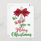 Whisk You Frohe Christmas Postkarte (Vorne/Hinten)