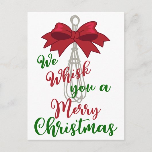 Whisk You Frohe Christmas Postkarte (Vorderseite)