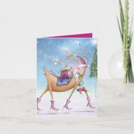 Whiskalische Weihnachtskarte - Ace of Fairy Hearts Feiertagskarte