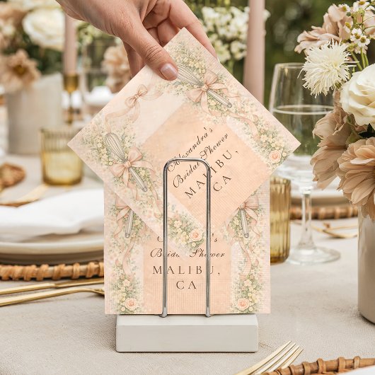 Whisked Away Kitchen Bridal Shower Serviette
