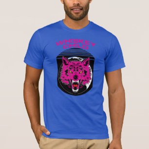 WHISKEI KILD - T - Shirt mit PINK WOLF Logo