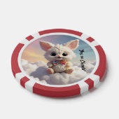 "Whisker Cloud Wonders" Pokerchips (Einzeln)