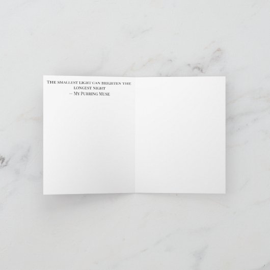 Whisker Festive Wishes Folded Greeting Card Karte (Innenseite)