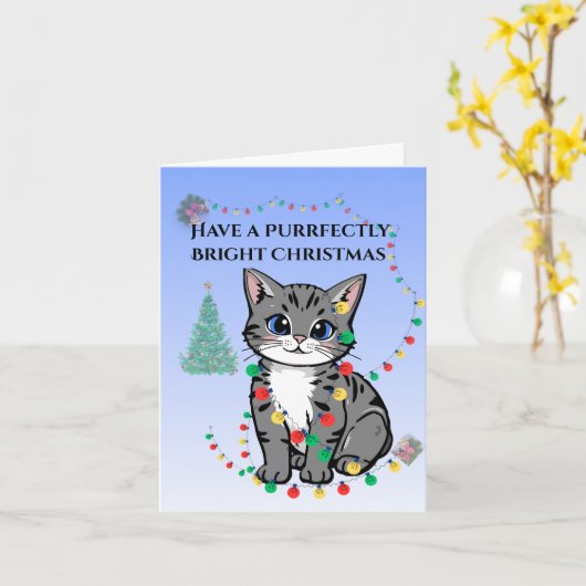 Whisker Festive Wishes Folded Greeting Card Karte (Gelbe Blume)