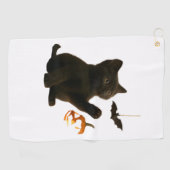 Whisker Hex & Lantern Glow Classic T - Shirt Golfhandtuch (Horizontal)