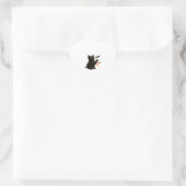 Whisker Hex & Lantern Glow Classic T - Shirt Herz-Aufkleber (Tasche)