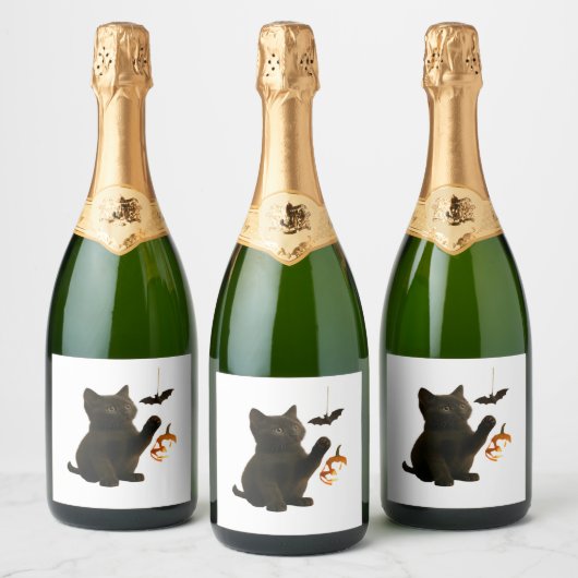 Whisker Hex & Lantern Glow Classic T - Shirt Schaumweinetikett (Flaschen)