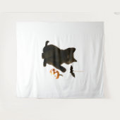 Whisker Hex & Lantern Glow Classic T - Shirt Wandteppich (Vorderseite (Horizontal))