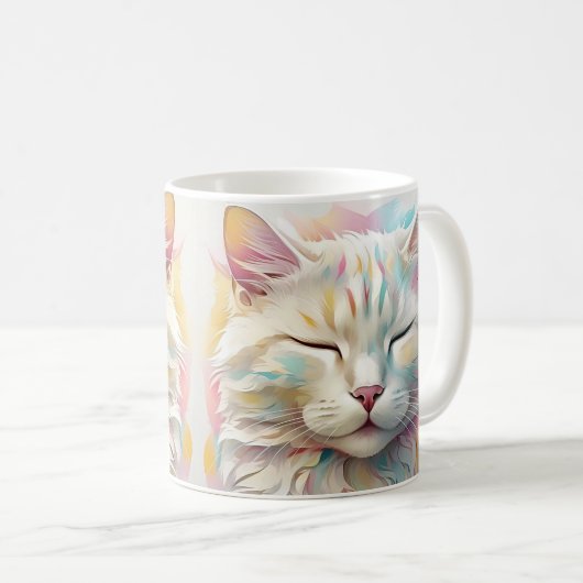 " WHISKER IN BLOOM " KAFFEETASSE (VorderseiteRechts)