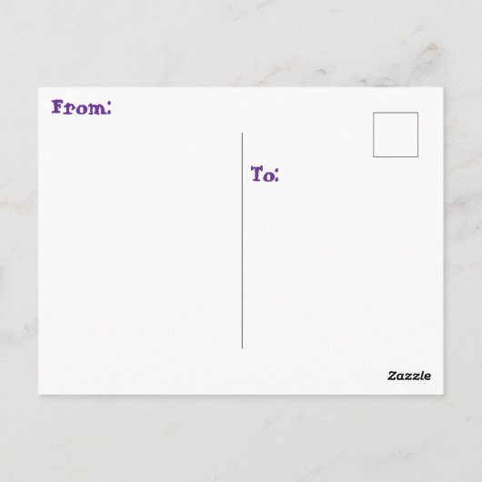 " WHISKER IN BLOOM " POSTKARTE (Rückseite)