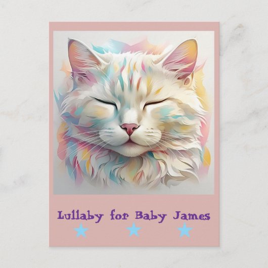 " WHISKER IN BLOOM " POSTKARTE (Vorderseite)