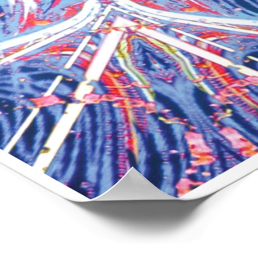 Whisker Kinetic Collage Kaleidoscope Poster (Ecke)