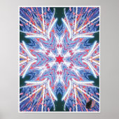 Whisker Kinetic Collage Kaleidoscope Poster (Vorne)
