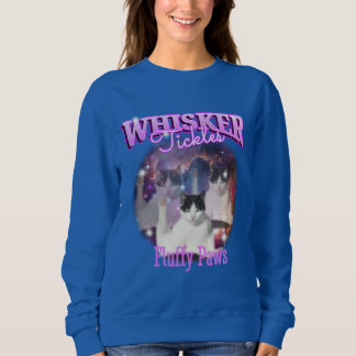 WHISKER-Knöpfe und schnörkellose Pfoten Sweatshirt