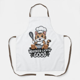 Whisker-Lickin’ Good Funny Cooking Tabby Cat Baker Schürze