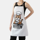Whisker-Lickin’ Good Funny Cooking Tabby Cat Baker Schürze (InSitu)