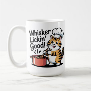 Whisker Lickin" Guter Cat Koch Kochen Kaffeetasse