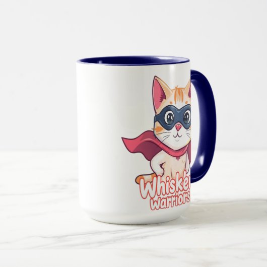 Whisker Warriors Emblem Tasse (VorderseiteRechts)