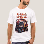 Whisker Whimsy: Cattitude for Win T-Shirt (Vorderseite)