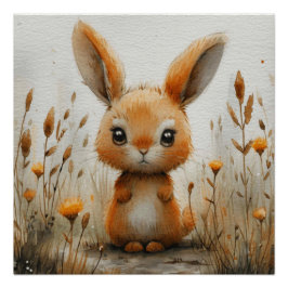 Whisker Whimsy: Ein bisschen Whimsy Bunny Poster