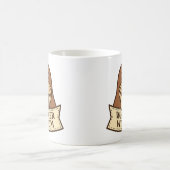 Whisker Wisdom Cute Jovial Walrus Mascot Cartoon Kaffeetasse (Mittel)