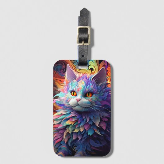 Whisker Wonder Gepäckanhänger (Vorderseite Vertikal)