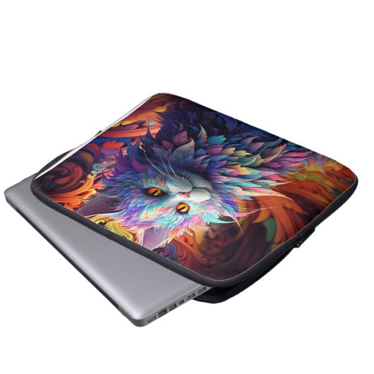 Whisker Wonder Laptopschutzhülle (Vorne Knopf)