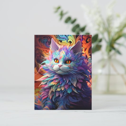 Whisker Wonder Postkarte (Stehend Vorderseite)