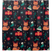 Whisker Wonderland Duschvorhang (Vorderseite)