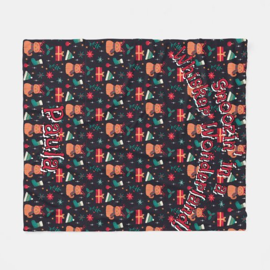 Whisker Wonderland Fleecedecke (Vorderseite (Horizontal))