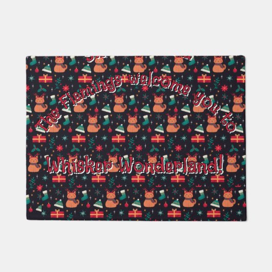 Whisker Wonderland Fußmatte (Vorderseite)