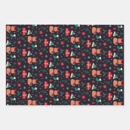 Whisker Wonderland Geschenkpapier Set (Vorderseite)