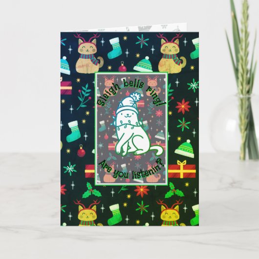 Whisker Wonderland Karte (Vorderseite)