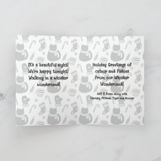 Whisker Wonderland Karte (Innenseite)