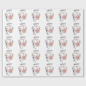 Whisker Wonderland Princess 1. Geburtstag Geschenkpapier (Flach)