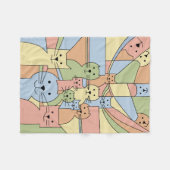 Whisker Wonders' Cats Fleecedecke (Vorderseite (Horizontal))