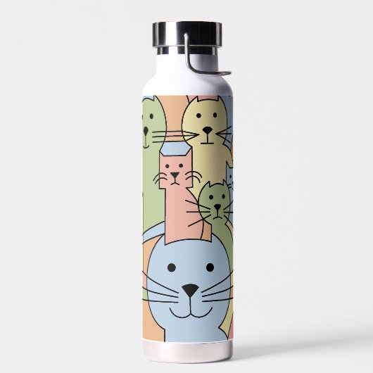 Whisker Wonders' Cats Trinkflasche (Links)