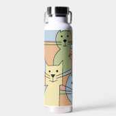 Whisker Wonders' Cats Trinkflasche (Vorne)