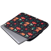 Whisker-Wunderland Laptopschutzhülle (Vorne Knopf)