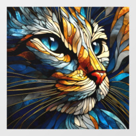 Whiskered Elegance - AI Fensteraufkleber
