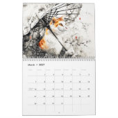Whiskered Elegance – Geisha Cats in Bloom Kalender (Mär 2027)